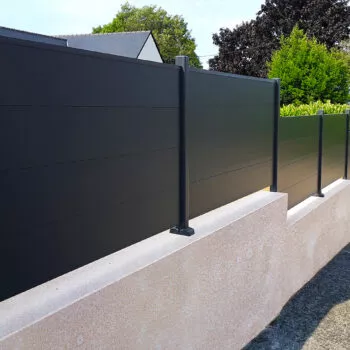 CLOTURE ALUMINIUM PLEINE